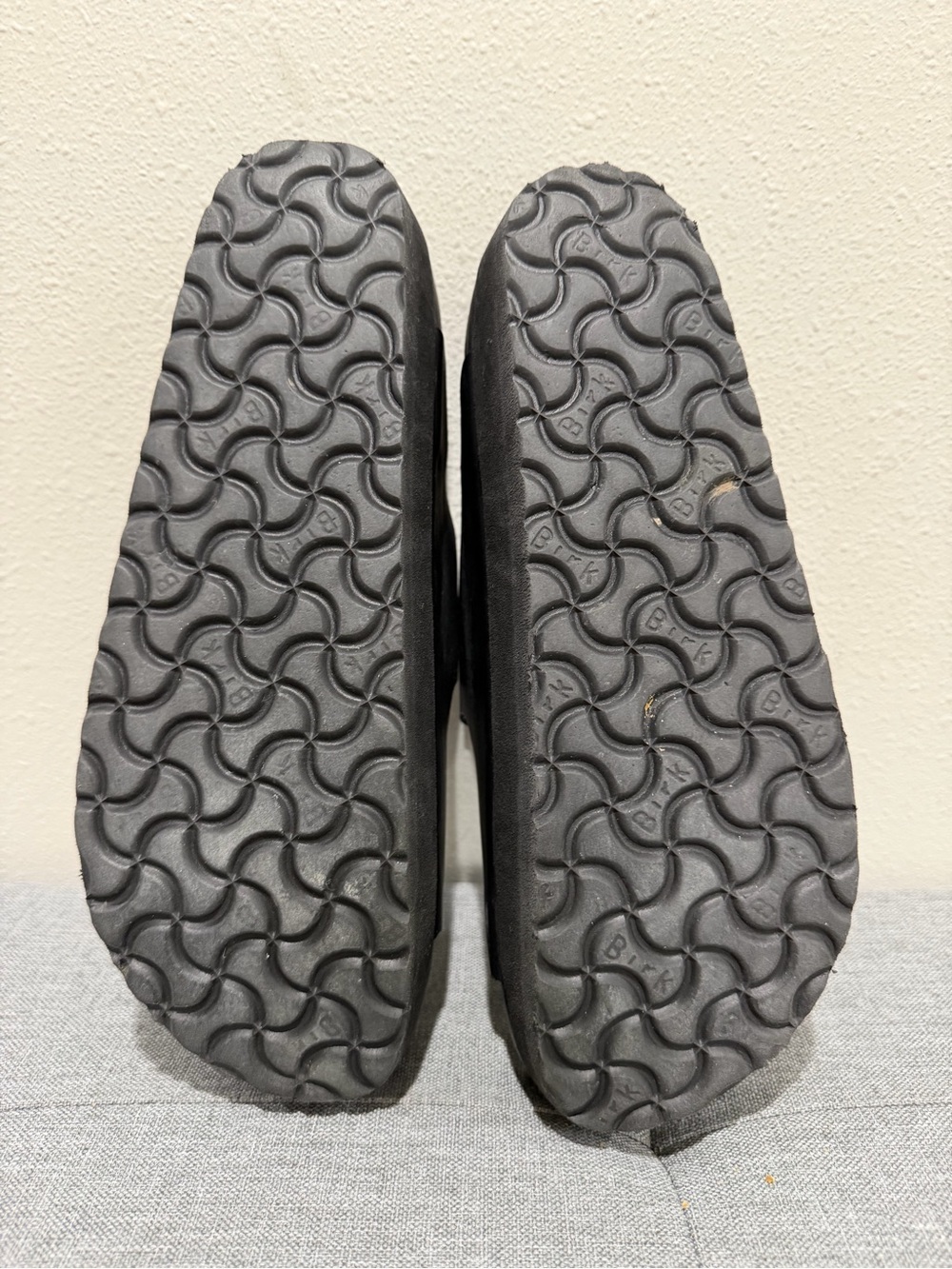 Papillio Birkenstock Flex Black Platform Leather Sandals - Picture 9 of 10